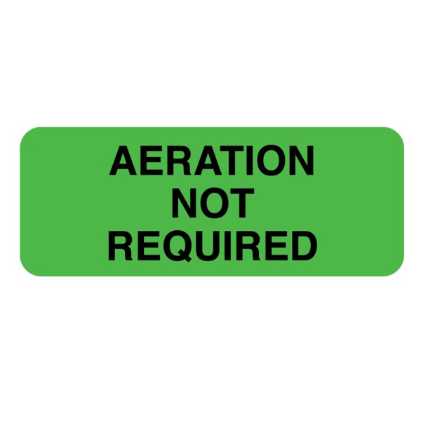 Aeration Not Required 7/8" x 2-1/4" Flr Chart w/Black